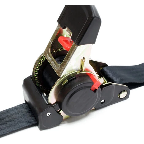 WILTEC Sangle D’arrimage 1,8m X 50mm Traction 750 DaN PES Crochet En Forme S Avec Tendeur à Cliquet 4 WILTEC Sangle D’arrimage 1,8m X 50mm Traction 750 DaN PES Crochet En Forme S Avec Tendeur à Cliquet – Image 4