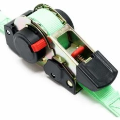 WILTEC Sangle D’arrimage 3,5m X 25mm Traction 320 DaN PES Crochet En Forme S Avec Tendeur à Cliquet -Treuil, cric, palan et accessoires Soldes Boutique 10094976 3