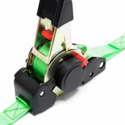 WILTEC Sangle D’arrimage 3,5m X 25mm Traction 320 DaN PES Crochet En Forme S Avec Tendeur à Cliquet -Treuil, cric, palan et accessoires Soldes Boutique 10094976 4