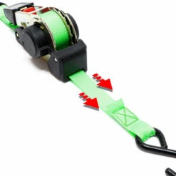 WILTEC Sangle D’arrimage 3,5m X 25mm Traction 320 DaN PES Crochet En Forme S Avec Tendeur à Cliquet -Treuil, cric, palan et accessoires Soldes Boutique 10094976 5