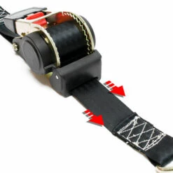 WILTEC Sangle D’arrimage 3m X 50mm Traction 750 DaN PES Crochet En Forme S Avec Tendeur à Cliquet -Treuil, cric, palan et accessoires Soldes Boutique 10094977 5