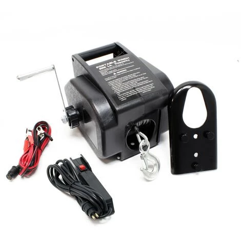 WILTEC Treuil électrique 12 Volts Traction Jusqu’à 2267 Kg Treuil à Câble Manivelle Outil Bateau Remorque 1 WILTEC Treuil électrique 12 Volts Traction Jusqu’à 2267 Kg Treuil à Câble Manivelle Outil Bateau Remorque