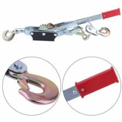 Varan Motors - YY-4TB2-2019 Tire-fort, Tire-câble Manuel, Treuil De Halage à Levier 4000Kg Double Cliquet + 2m De Cable ø 5.5mm - Gris -Treuil, cric, palan et accessoires Soldes Boutique 11781856 5