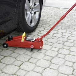 Cartrend Cric Rouleur 2 T Hauteur De Travail: 13.5 - 35 Cm - Rouge -Treuil, cric, palan et accessoires Soldes Boutique 12172844 3