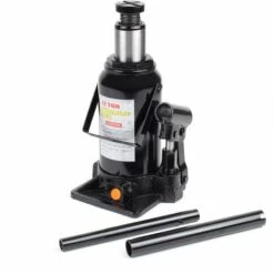 WILTEC Cric Bouteille Hydraulique 12T Vérin De Levage Avec Fonction Descente Lente, 215-400 Mm