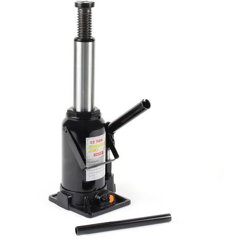 WILTEC Cric Bouteille Hydraulique 12T Vérin De Levage Avec Fonction Descente Lente, 215-400 Mm 3 WILTEC Cric Bouteille Hydraulique 12T Vérin De Levage Avec Fonction Descente Lente, 215-400 Mm – Image 3