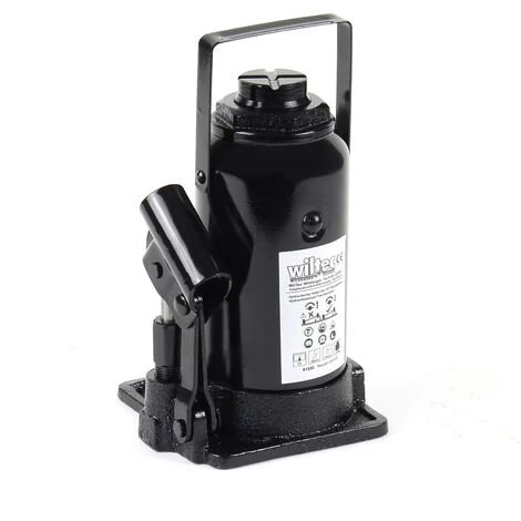 WILTEC Cric Bouteille Hydraulique 12T Vérin De Levage Avec Fonction Descente Lente, 215-400 Mm 4 WILTEC Cric Bouteille Hydraulique 12T Vérin De Levage Avec Fonction Descente Lente, 215-400 Mm – Image 4