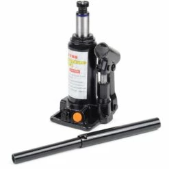 WILTEC Cric Bouteille Hydraulique 2T Vérin De Levage Avec Fonction Descente Lente, 158-308 Mm