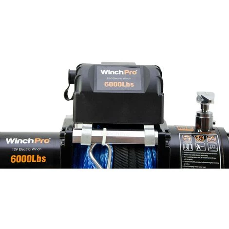 WinchPro - Treuil Électrique 12V 2700kg/6000lbs, 24m De Corde Synthétique En Dyneema, 2 Télécommandes (1 Sans Fil, 1 Câble), Idéal Pour Les Atv, Buggies, Remorques, Quads Et Bateaux 3 WinchPro - Treuil Électrique 12V 2700kg/6000lbs, 24m De Corde Synthétique En Dyneema, 2 Télécommandes (1 Sans Fil, 1 Câble), Idéal Pour Les Atv, Buggies, Remorques, Quads Et Bateaux – Image 3