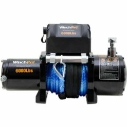 WinchPro - Treuil Électrique 12V 2700kg/6000lbs, 24m De Corde Synthétique En Dyneema, 2 Télécommandes (1 Sans Fil, 1 Câble), Idéal Pour Les Atv, Buggies, Remorques, Quads Et Bateaux 8 WinchPro - Treuil Électrique 12V 2700kg/6000lbs, 24m De Corde Synthétique En Dyneema, 2 Télécommandes (1 Sans Fil, 1 Câble), Idéal Pour Les Atv, Buggies, Remorques, Quads Et Bateaux -Treuil, cric, palan et accessoires Soldes Boutique 12557196 4