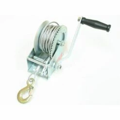 Varan Motors - H1200 Treuil Manuel à Manivelle 544/1088kg Pour Remorque, Quad, Bateau Avec Cable De Ø4.8mm X 10m - Gris -Treuil, cric, palan et accessoires Soldes Boutique 1316272 3