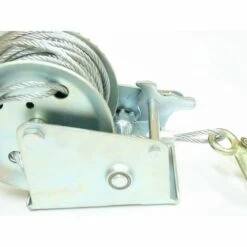 Varan Motors - H1200 Treuil Manuel à Manivelle 544/1088kg Pour Remorque, Quad, Bateau Avec Cable De Ø4.8mm X 10m - Gris -Treuil, cric, palan et accessoires Soldes Boutique 1316272 5