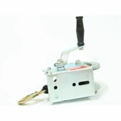 Varan Motors - S1200 Treuil Manuel à Manivelle 544/1088kg Pour Remorque, Quad, Bateau Avec Sangle De 50mm X 8m - Gris -Treuil, cric, palan et accessoires Soldes Boutique 1316273 4