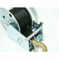 Varan Motors - S1200 Treuil Manuel à Manivelle 544/1088kg Pour Remorque, Quad, Bateau Avec Sangle De 50mm X 8m - Gris -Treuil, cric, palan et accessoires Soldes Boutique 1316273 5