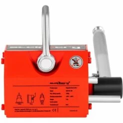 STEINBERG Aimant Levage Permanent Néodyme Lifting Magnet Porteur Magnétique Levier 100kg - Rouge -Treuil, cric, palan et accessoires Soldes Boutique 13814277 4