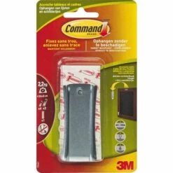 3M COMMAND ACCROCHE CADRE À TÊTE CLOU AVEC 2 LANGUETTES LARGES 2,2 KG