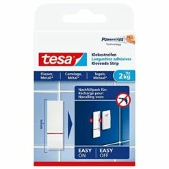 TESA 77760-00-00 LOT DE 9 LANGUETTES ADHÉSIVES POUR CARRELAGE 2 KG 77760-00000-00