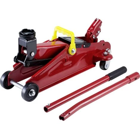 Cric Rouleur Basetech 2 T Hauteur De Travail: 13.5 - 34 Cm - Rouge, Noir 1 Cric Rouleur Basetech 2 T Hauteur De Travail: 13.5 - 34 Cm - Rouge, Noir