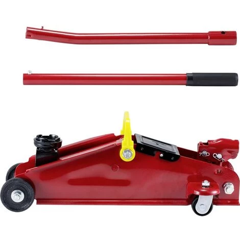 Cric Rouleur Basetech 2 T Hauteur De Travail: 13.5 - 34 Cm - Rouge, Noir 3 Cric Rouleur Basetech 2 T Hauteur De Travail: 13.5 - 34 Cm - Rouge, Noir – Image 3