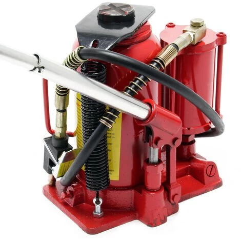 WILTEC Cric Hydraulique 12T Cric Bouteille Levage Automobile Pneumatique Atelier Manutention Auto Garage 2 WILTEC Cric Hydraulique 12T Cric Bouteille Levage Automobile Pneumatique Atelier Manutention Auto Garage – Image 2