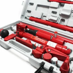 WILTEC Jeu Vérin Hydraulique Carrossier Puissance De 10 Tonnes Coffret De Redressage & Accessoires Inclus -Treuil, cric, palan et accessoires Soldes Boutique 14904558 3