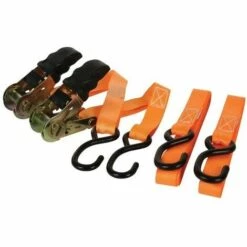 PEREL SANGLE D'ARRIMAGE AVEC TENDEUR A CLIQUET 500 Kg - 25 Mm X 5 M - 2 Pcs ARAT2552 RI8811