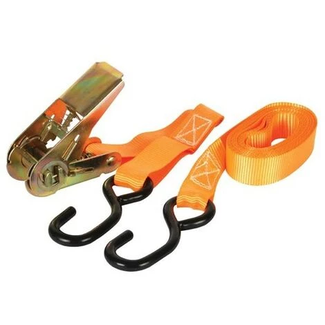 PEREL SANGLE D'ARRIMAGE AVEC TENDEUR A CLIQUET CROCHETS - MAX. 500 Kg - 4.5 M X 25 Mm ARAT6 RI8817 1 PEREL SANGLE D'ARRIMAGE AVEC TENDEUR A CLIQUET CROCHETS - MAX. 500 Kg - 4.5 M X 25 Mm ARAT6 RI8817