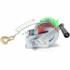 WILTEC Treuil à Câble Manuel De Halage Charge Max. 550kg 10m Rapport De Transmision 4.1:1 Bateau Auto -Treuil, cric, palan et accessoires Soldes Boutique 1585696 3