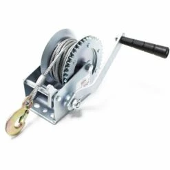 WILTEC Treuil à Câble Manuel De Halage Charge Max. 350kg 10m Rapport De Transmision 3.2:1 Bateau Auto