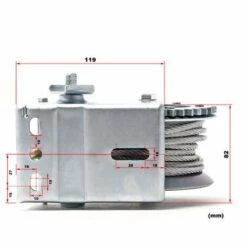 WILTEC Treuil à Câble Manuel De Halage Charge Max. 350kg 10m Rapport De Transmision 3.2:1 Bateau Auto 9 WILTEC Treuil à Câble Manuel De Halage Charge Max. 350kg 10m Rapport De Transmision 3.2:1 Bateau Auto -Treuil, cric, palan et accessoires Soldes Boutique 1585708 5