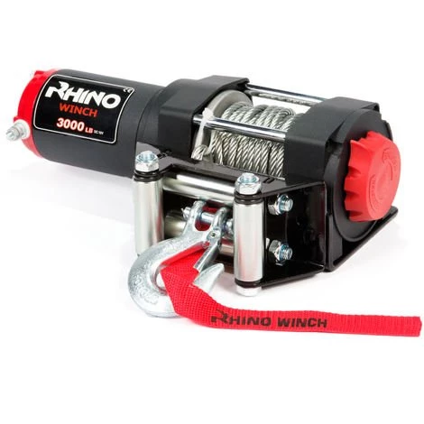 Rhino Winch Treuil électrique RHINO 3000 Lb / 1360 Kg 12v - Câble En Acier Noir De Carbone Avec Télécommande Sans Fil - Garantie 2 Ans 2 Rhino Winch Treuil électrique RHINO 3000 Lb / 1360 Kg 12v - Câble En Acier Noir De Carbone Avec Télécommande Sans Fil - Garantie 2 Ans – Image 2