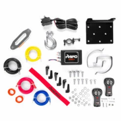 Rhino Winch Treuil électrique RHINO 4500lb / 2040kg 12v - Corde Dyneema Synthétique Avec Télécommande Sans Fil - Garantie 2 Ans -Treuil, cric, palan et accessoires Soldes Boutique 16234267 5