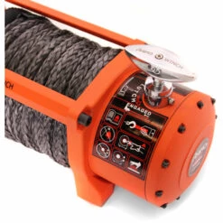 Rhino Winch Treuil Electrique RHINO 24v 13500lbs / 6125 Kg Corde Synthétique Plus Solide Que L'Acier Orange Avec Deux Télécommandes Sans Fil - Garantie 2 Ans -Treuil, cric, palan et accessoires Soldes Boutique 16234277 4
