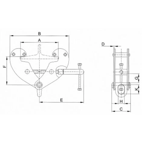 Pince à Poutre 2 Tonnes MW-Tools BKL2 3 Pince à Poutre 2 Tonnes MW-Tools BKL2 – Image 3