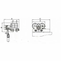 Chariot électrique Pour Palans MW-Tools HNRET1T 9 Chariot électrique Pour Palans MW-Tools HNRET1T -Treuil, cric, palan et accessoires Soldes Boutique 1688556 5