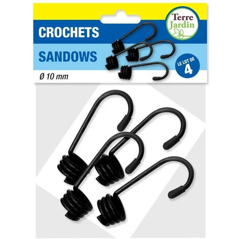 TERRE JARDIN Crochet Pour Tendeur Ou Sandow - Lot De 4 10 Mm 3 TERRE JARDIN Crochet Pour Tendeur Ou Sandow - Lot De 4 10 Mm – Image 3