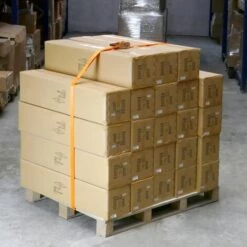 PrimeMatik - Lot De 2 Sangles D'arrimage à Cliquet 10m X 38mm 3000Kg, Couleur Orange -Treuil, cric, palan et accessoires Soldes Boutique 18046836 3