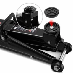 DEUBA Set Cric Hydraulique 3 Tonnes Patin En Caoutchouc Anti-rayures Set Compact Et Robuste Levée De 135 à 400 Mm -Treuil, cric, palan et accessoires Soldes Boutique 18473560 3