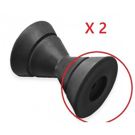 AUTRES Lot De 2 Demis Cônes Pour Bobine De Treuil Noire 1 AUTRES Lot De 2 Demis Cônes Pour Bobine De Treuil Noire