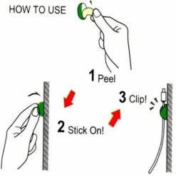 DRILLPRO 12 Pcs Multifonctionnel Fil Cordon Cable Drop Clips Cravates USB Chargeur Titulaire Organisateur Avec Adhésif Bureau Fil Rangé LAVENTE -Treuil, cric, palan et accessoires Soldes Boutique 19928178 3