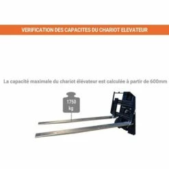 APPAREIL DE LEVAGE - MATISERE Rallonge De Fourches Ouvertes Pour Chariot élévateur - Dimensions : 2200x125mm - EXOG22/125 -Treuil, cric, palan et accessoires Soldes Boutique 20288485 5