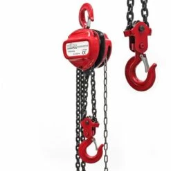 WILTEC Palan à Chaîne 3t Longueur De Chaîne 3m Hauteur De Levage 3m Charges Sylviculture Industrie Atelier