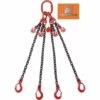 TRIZERATOP Elingue Chaine 4 Brins 6mm CMU 2360 Kg Crochet à Chape Crochet De Raccourcissement 2 Mètres