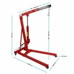 WILTEC Grue D'atelier Pour Charges 500 Kg Max. Chèvre D’atelier Bras Levage 750-1290 Mm Manutention Charge -Treuil, cric, palan et accessoires Soldes Boutique 23413578 3