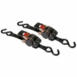 PEREL Jeu De 2 X Sangle D'Arrimage À Cliquet - 300 Kg - 3 M X 25 Mm