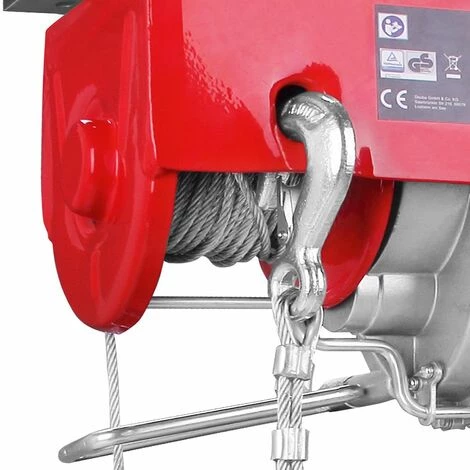 MONZANA Treuil électrique 125 - 800 Kg Avec Câble En Acier Et Boîtier De Commande 125/250 Kg (de) 3 MONZANA Treuil électrique 125 - 800 Kg Avec Câble En Acier Et Boîtier De Commande 125/250 Kg (de) – Image 3