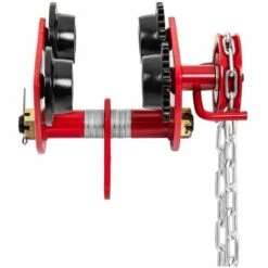 STEINBERG Chariot Porte-Palan Direction Par Poussée CMU 1000kg Largeur 77-133 Mm Chaîne - Noir, Jaune, Rouge -Treuil, cric, palan et accessoires Soldes Boutique 24394194 3