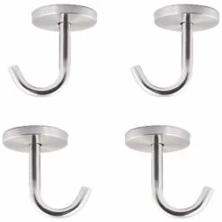 DEVENIRRICHE Crochets De Plafond à Vis En Acier Inoxydable, Cintre (2 Pouces, Paquet De 4)
