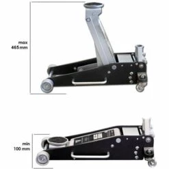 Cric De Manœuvre STAHLWERK, Cric Hydraulique Jusqu'à 3 T Et Une Levée De 100 à 465 Mm, Construction En Aluminium Et Acier Inoxydable Avec Double Pistons De Levage -Treuil, cric, palan et accessoires Soldes Boutique 24834803 4