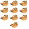 Hommoo Sangle D’arrimage A Cliquet 10 Pcs 2 Tonnes 8 M X 50 Mm Orange HDV04737